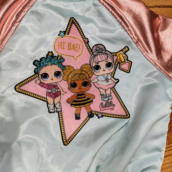 LOL SURPRISE DOLLS REVERSIBLE BOMBER JACKET - Used Like New Size 6 - Picture 3 of 7